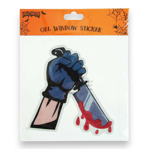 Picture of HALLOWEEN GEL WINDOW STICKER STABBING
